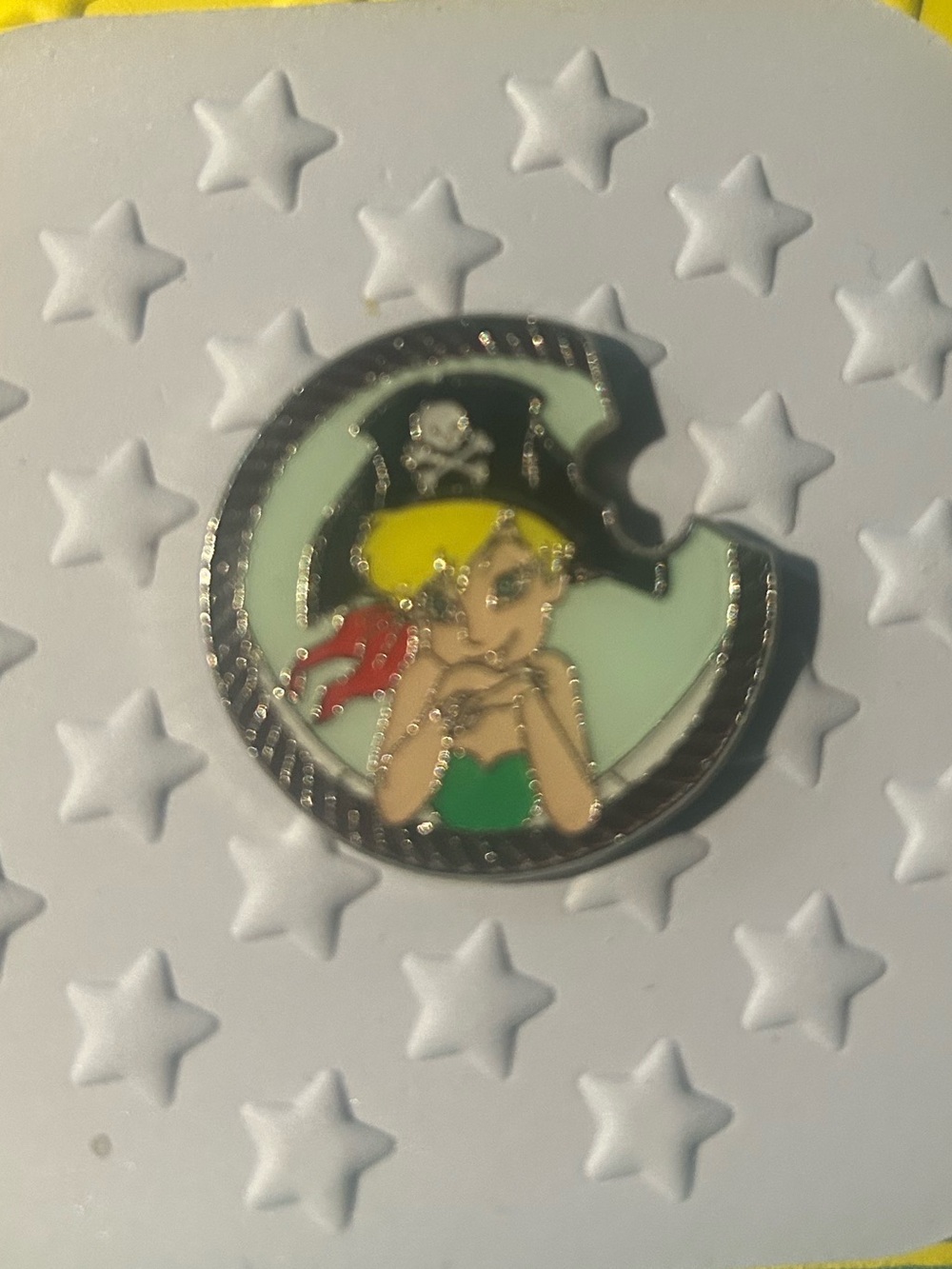 Tinkerbell Pirate Pin - Green and Yellow